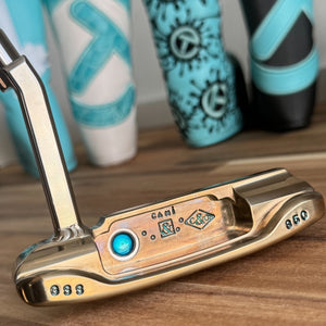 Scotty Cameron Vertical Stamp Masterful GSS 009 Welded Mid Neck Two Tone Cami Co 350G Circle T Putter