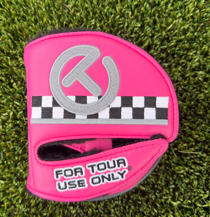 🎊Pink Johnny Racer Circle T Round Mallet Headcover🎊