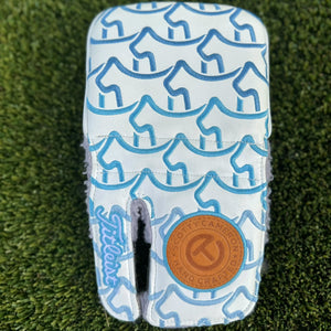 Scotty Cameron White Blue Wave Circle T Dog Large Mallet Headcover
