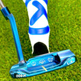 Load image into Gallery viewer, Scotty Cameron 009M 350G Welded Long Neck Chromatic Blue Circle T Putter
