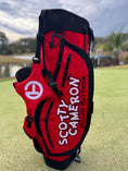 Load image into Gallery viewer, Scotty Cameron Pathfinder Stand Bag Bright Red Japan M&G Lottery 2023 Circle T
