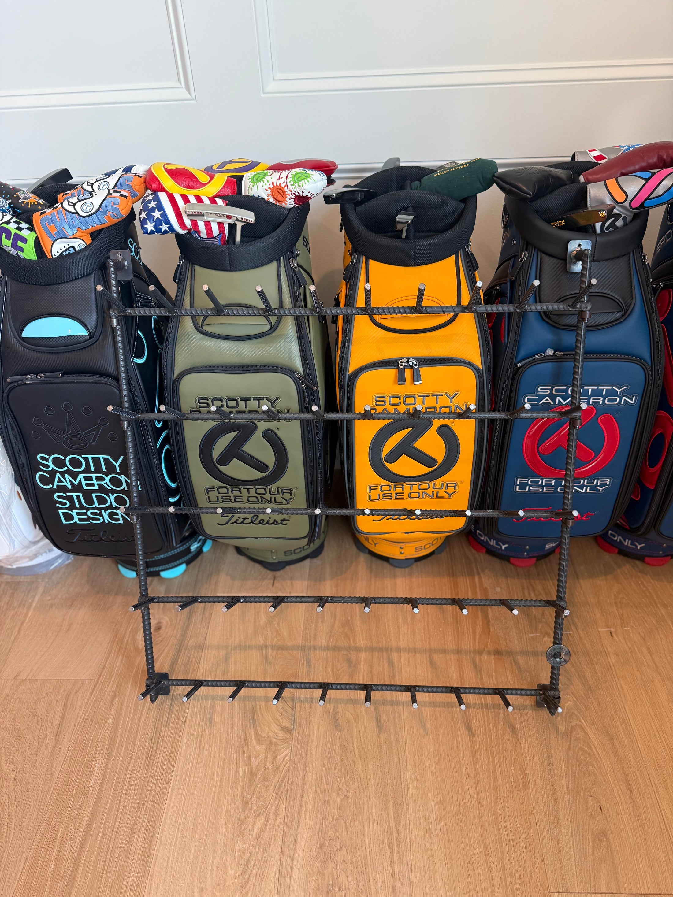 Headcover Rack Scotty Cameron Headcover Display Rebar Rack – TourScottys.com