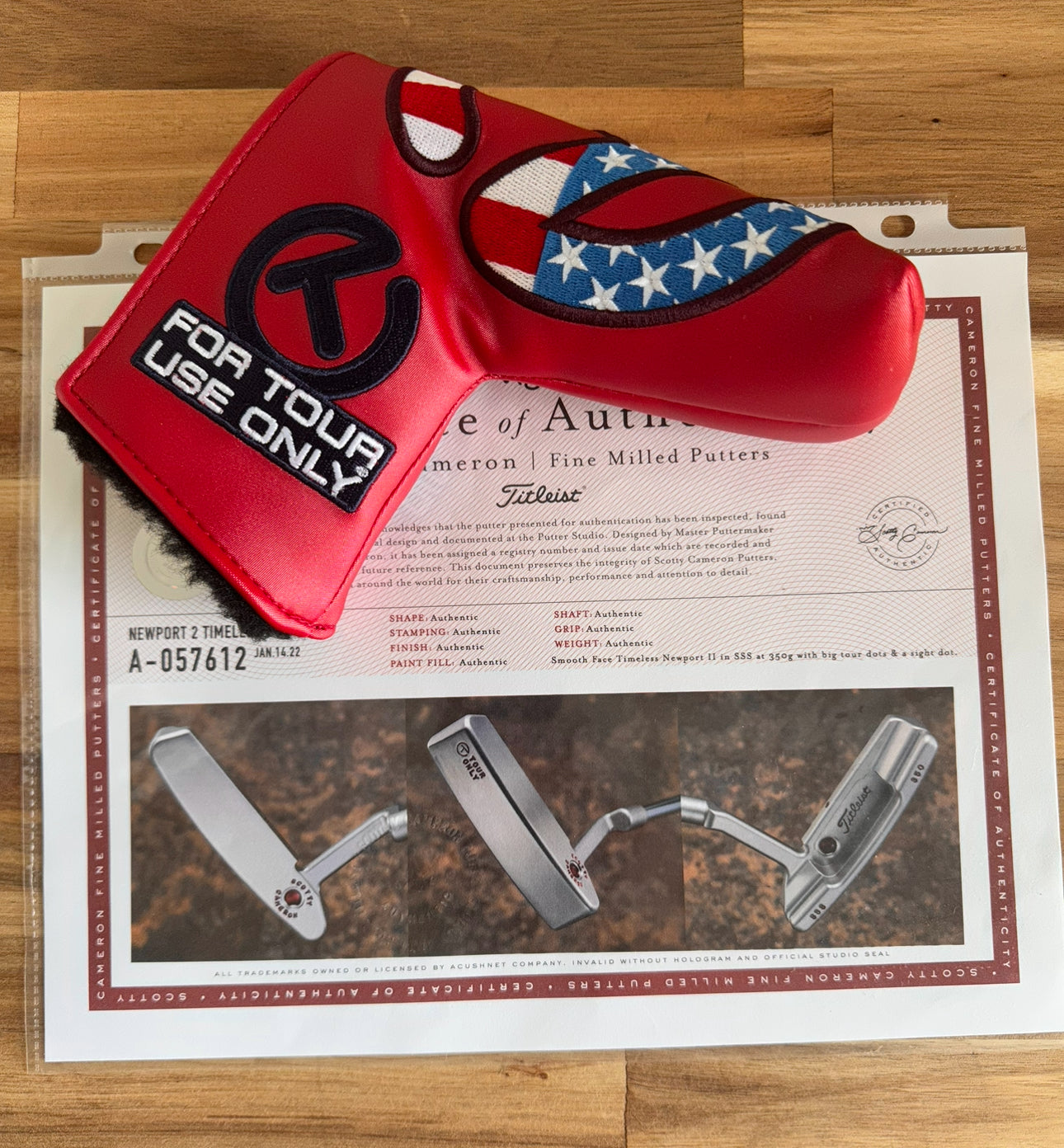 Scotty Cameron Timeless Newport 2 SMOOTH FACE SSS 350G Circle T