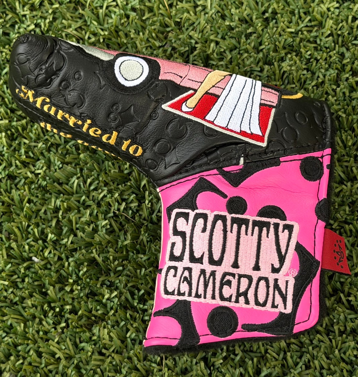 🎃Scotty Cameron Rare Patchwork Gallery Blade Headcover🎃