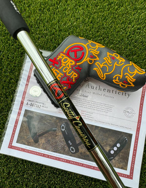 Scotty Cameron Tour Black Deep Milled Welded Long Neck Tour Rat SSS 360G Circle T Putter