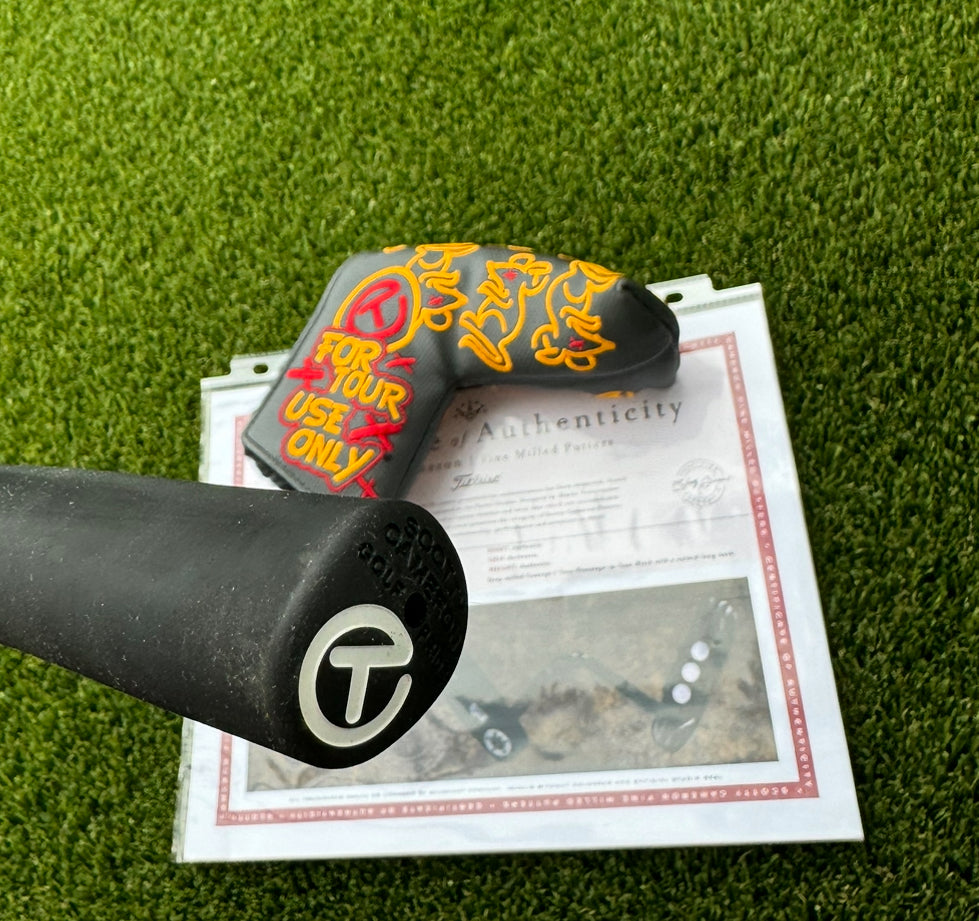Scotty Cameron Tour Black Deep Milled Welded Long Neck Tour Rat SSS 360G Circle T Putter