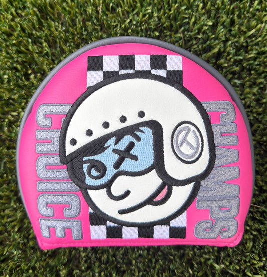 🎁Pink Johnny Racer Circle T Round Mallet Headcover🎁