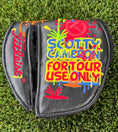 Load image into Gallery viewer, 🎁Circle T Round Mallet Black Paint Splash Headcover🎁
