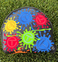Load image into Gallery viewer, 🎁Circle T Round Mallet Black Paint Splash Headcover🎁

