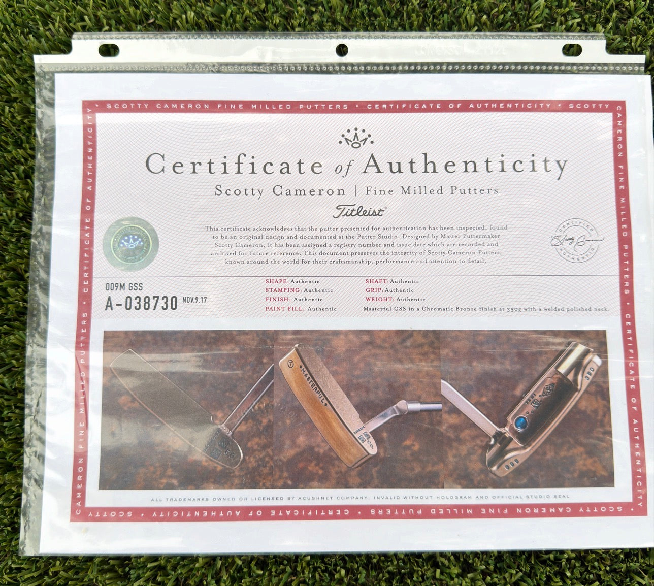 🍁Two Tone 009M Vertical Stamp GSS 350G🍁