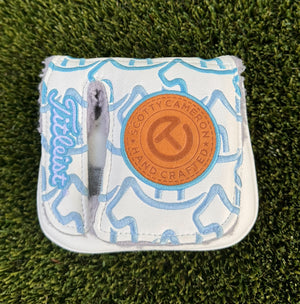 Scotty Cameron White Blue Wave Circle T Dog Large Mallet Headcover