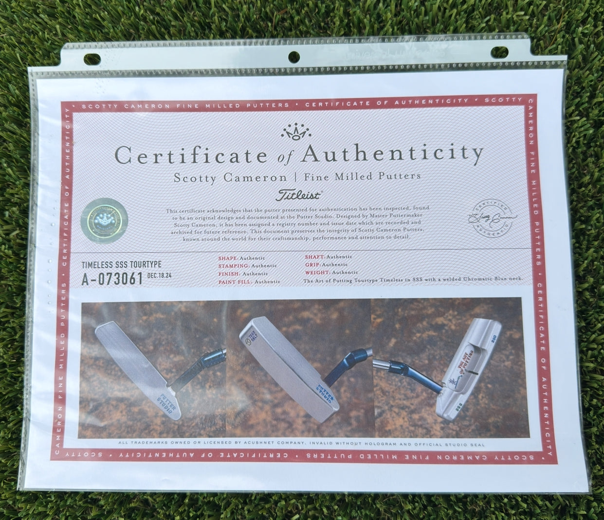 🇺🇸Two Tone TourType Timeless SSS 350G🇺🇸