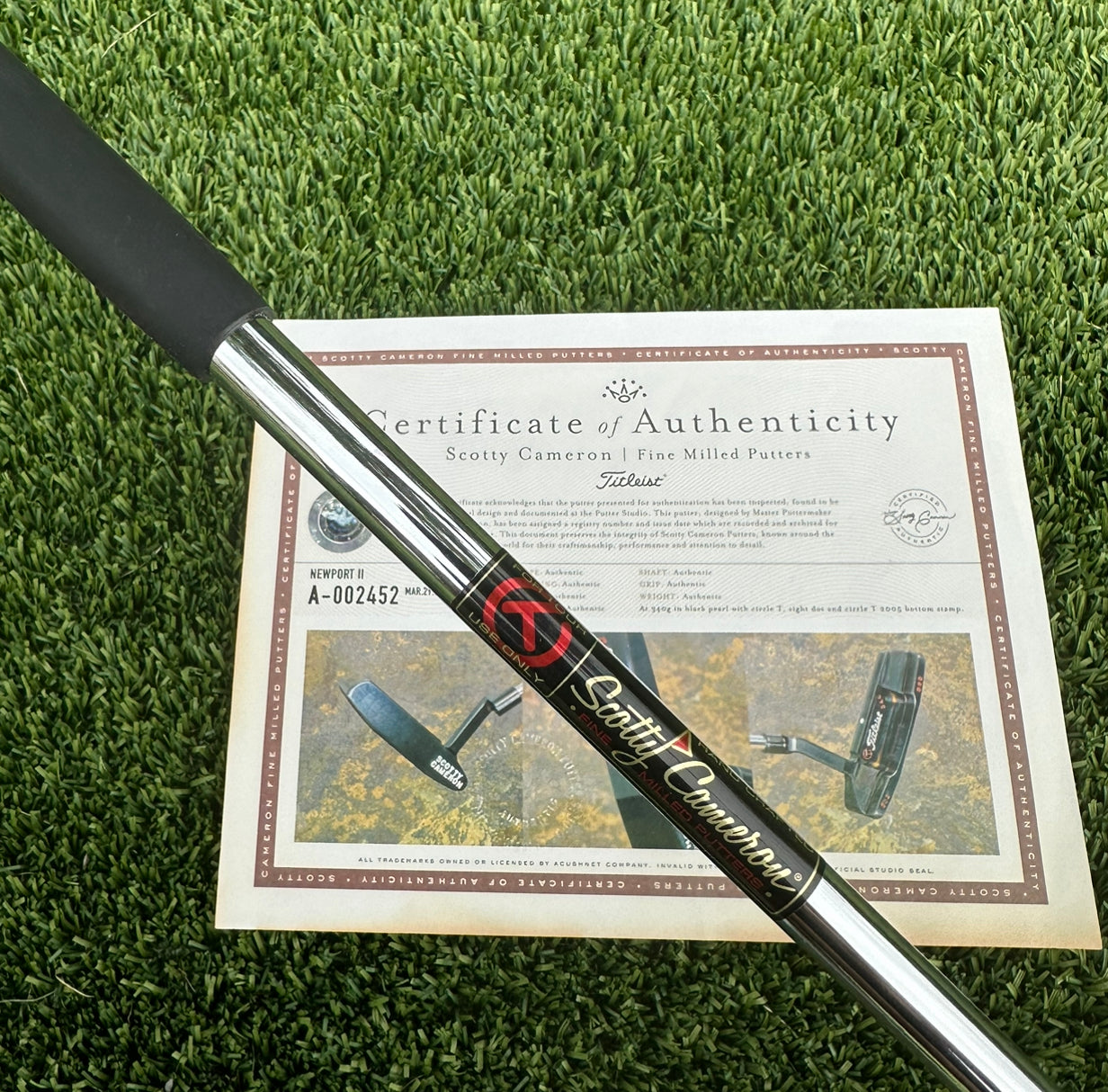 Scotty Cameron Rare Newport 2 Tri Sole Black Pearl SSS 340G Circle T Putter