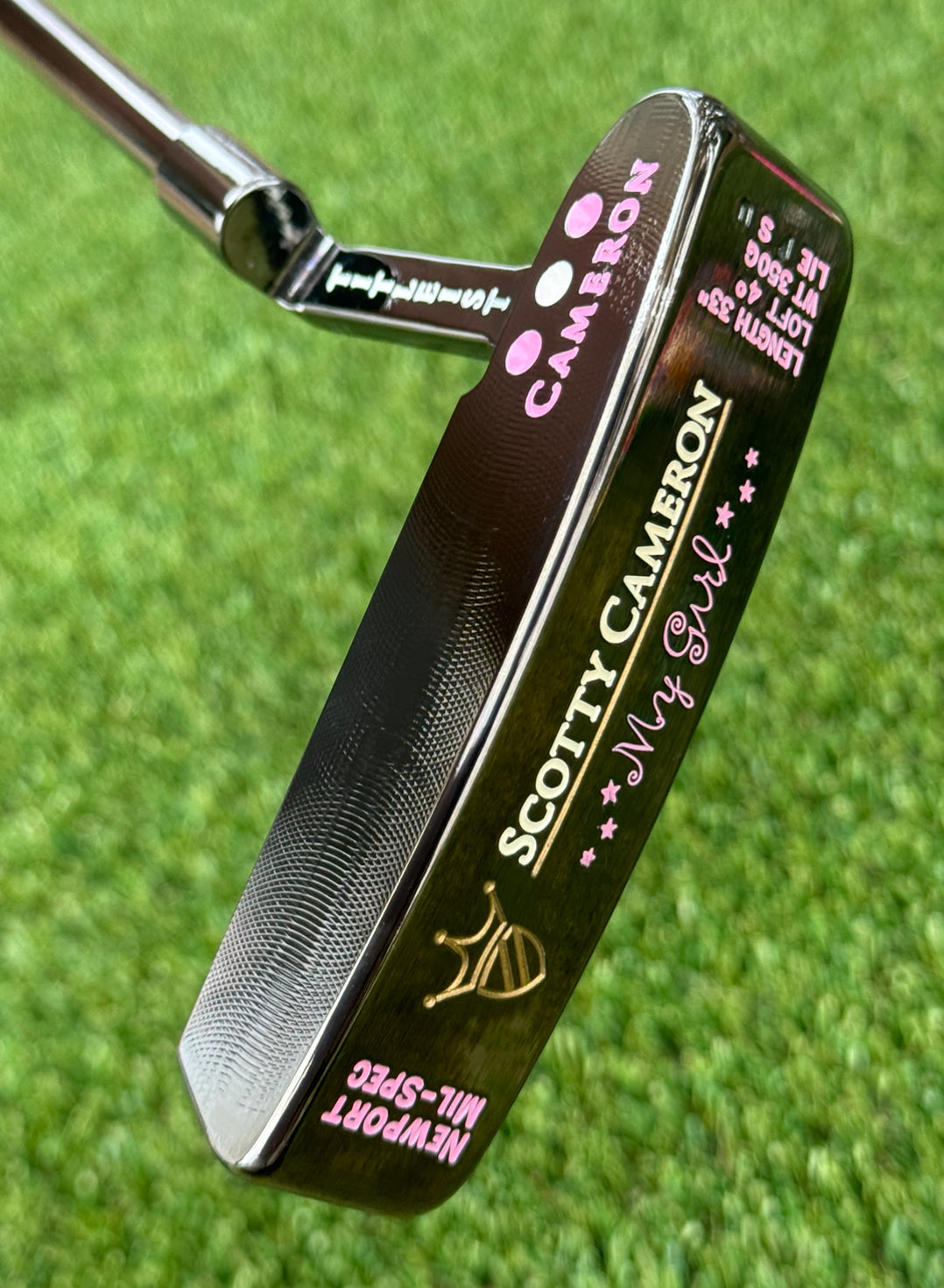 Scotty Cameron Rare 2002 My Girl Newport Black Pearl Putter