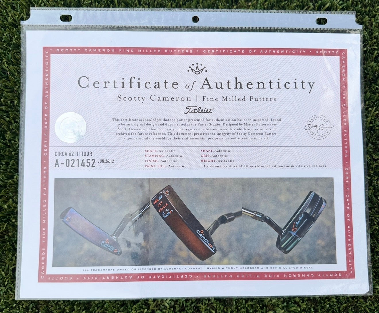 🎁Custom Tour Circa 62 Prototype Oil Can 350G🎁