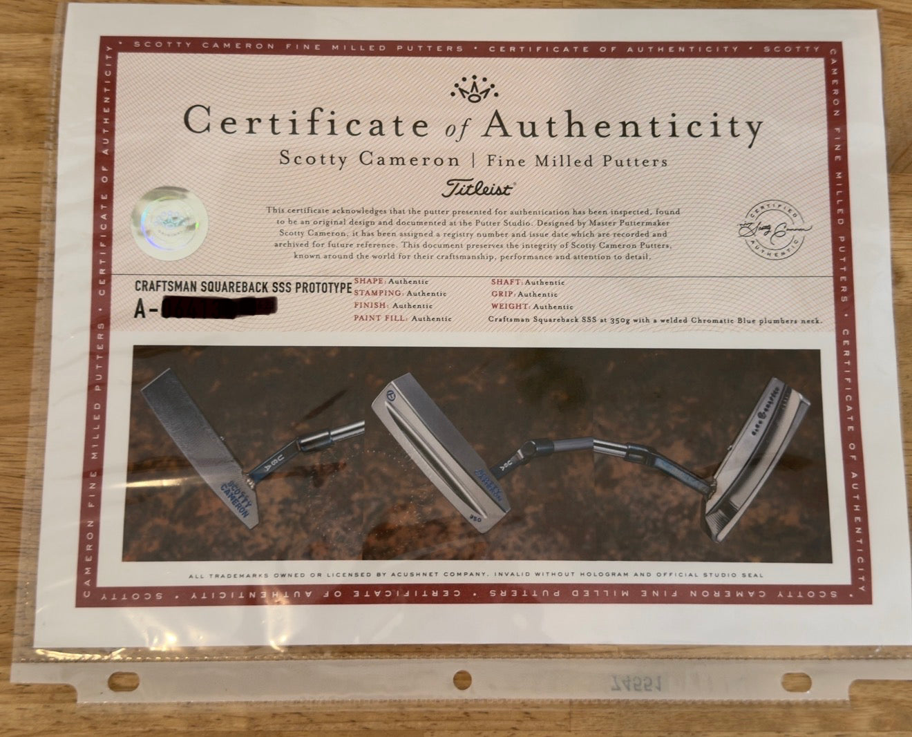 🇺🇸Scotty Cameron Two Tone Craftsman SSS 350G Carbon/SSS Circle T🇺🇸