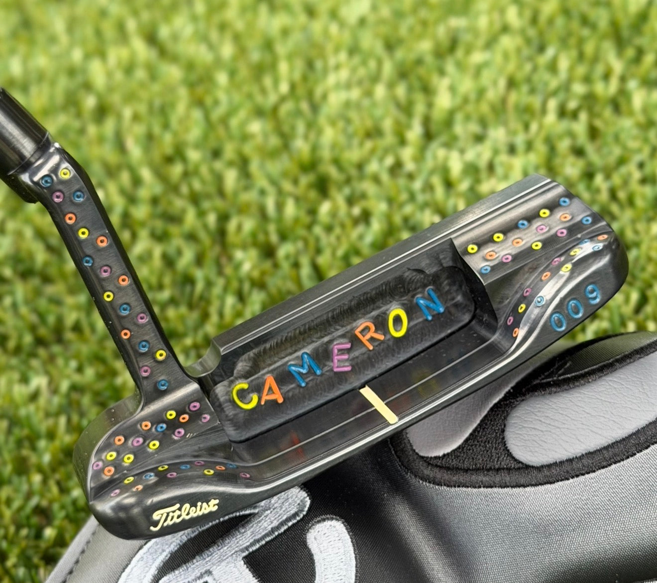 🎁Scotty Cameron Tour Black Carbon Prototype 009 Beached 350G Circle T Putter🎁