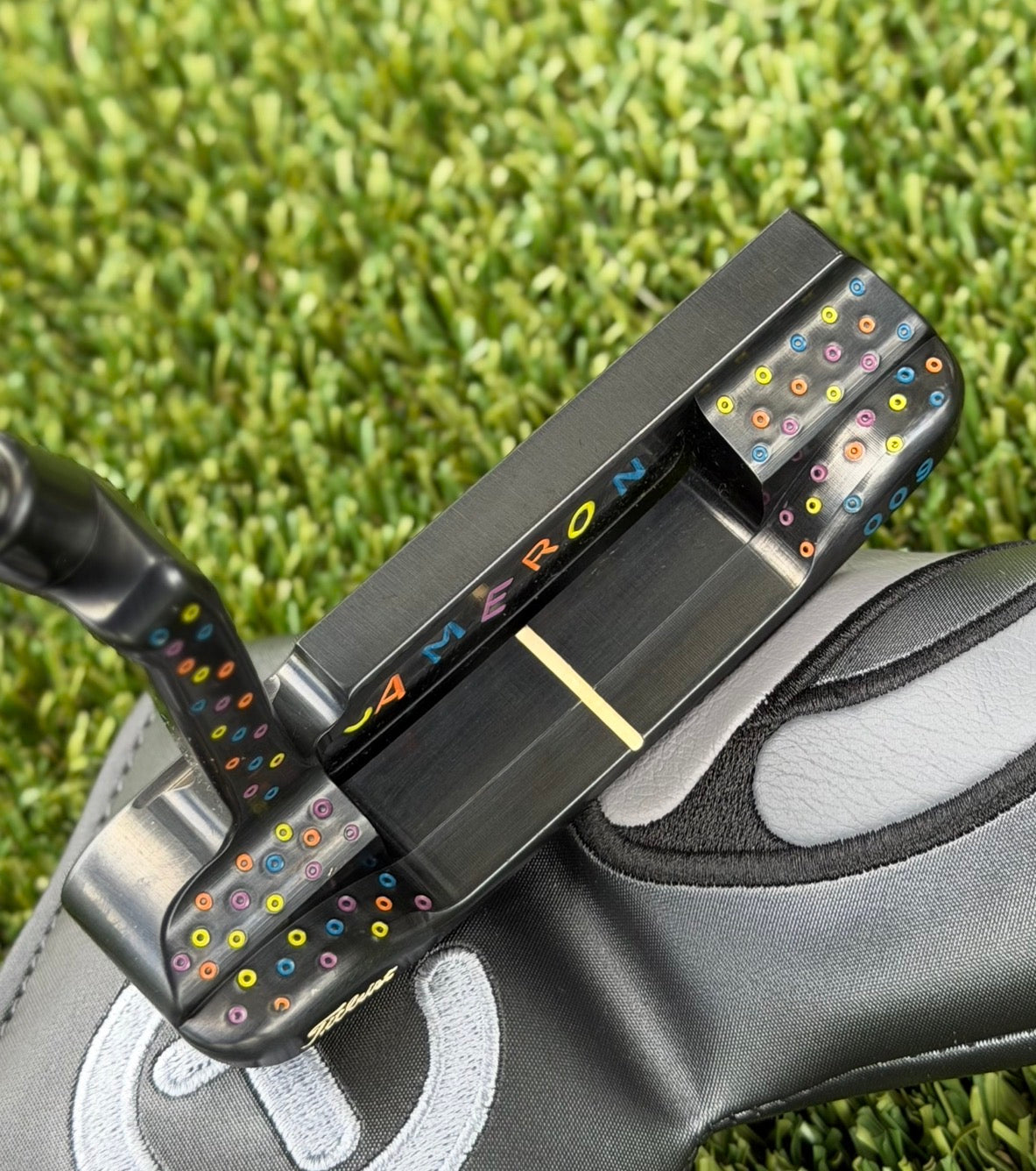 🎁Scotty Cameron Tour Black Carbon Prototype 009 Beached 350G Circle T Putter🎁