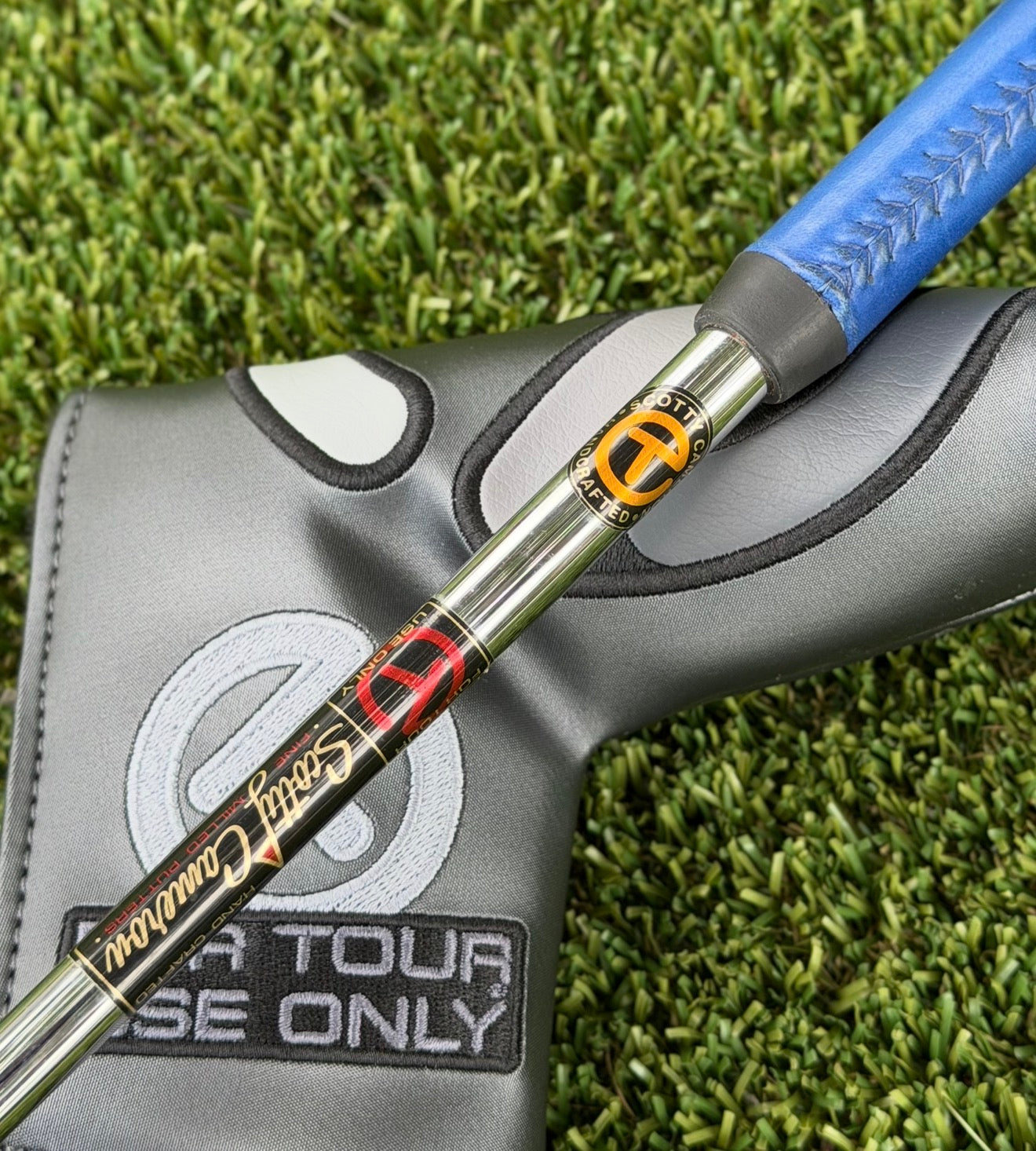 🎁Scotty Cameron Tour Black Carbon Prototype 009 Beached 350G Circle T Putter🎁