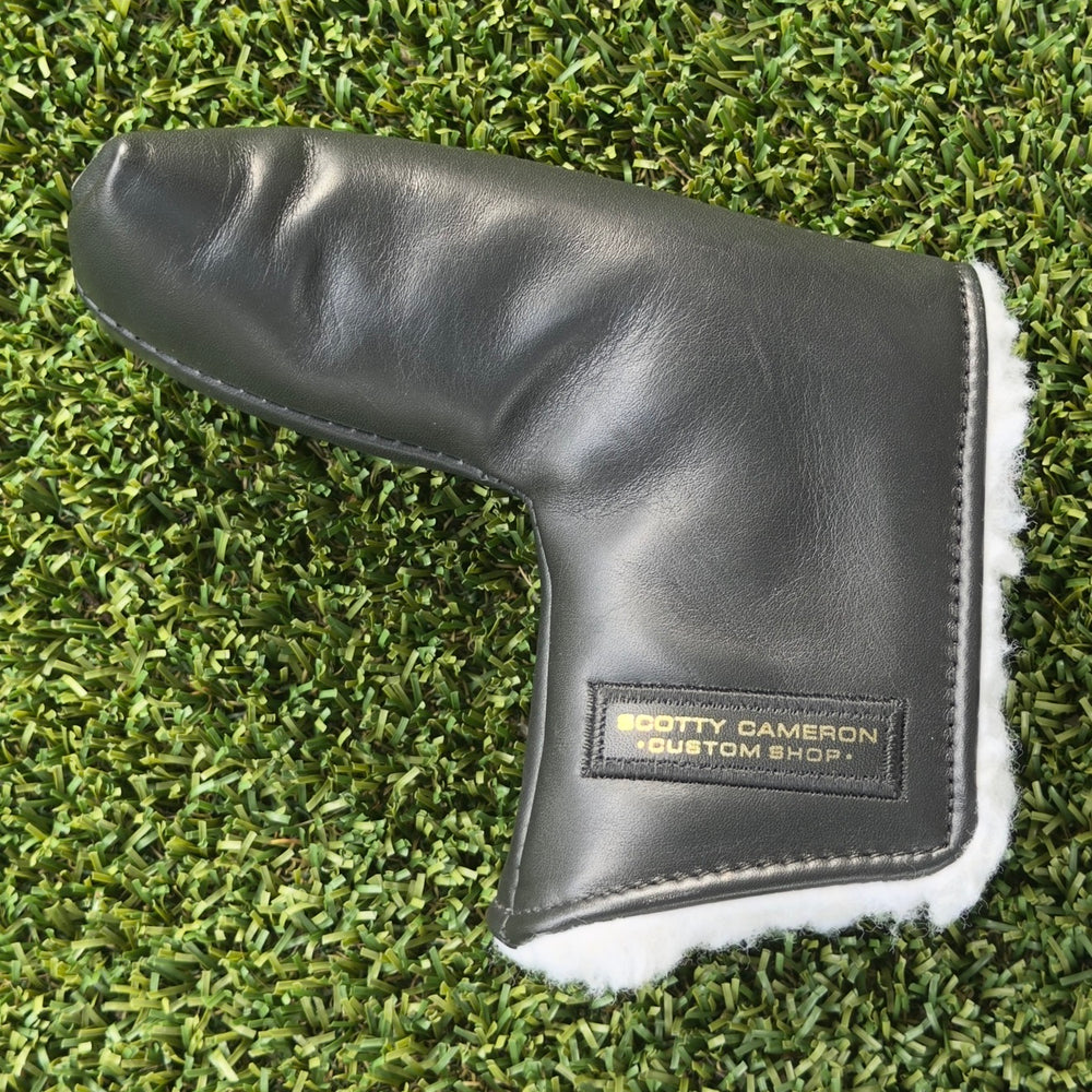 🎊Scotty Cameron Custom Shop Black Steerhide Leather Headcover🎊