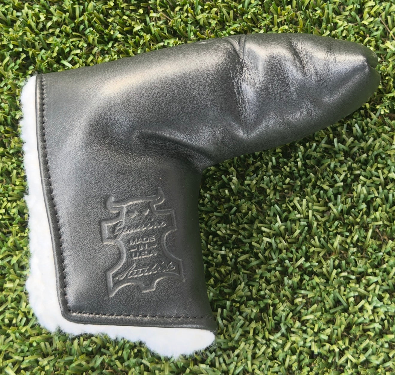 🎊Scotty Cameron Custom Shop Black Steerhide Leather Headcover🎊