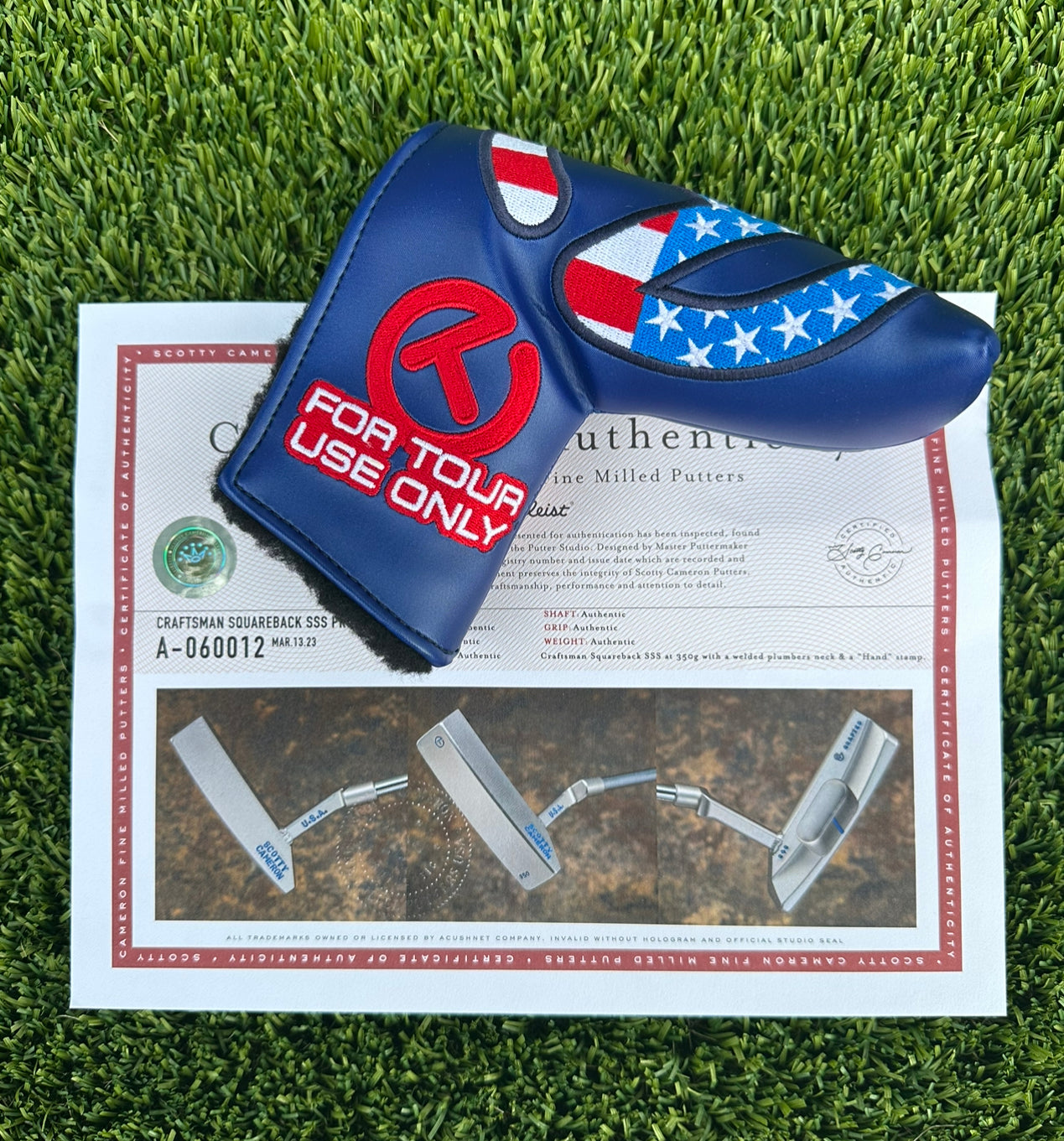 Scotty Cameron Craftsman Squareback Prototype SSS 350G Circle T
