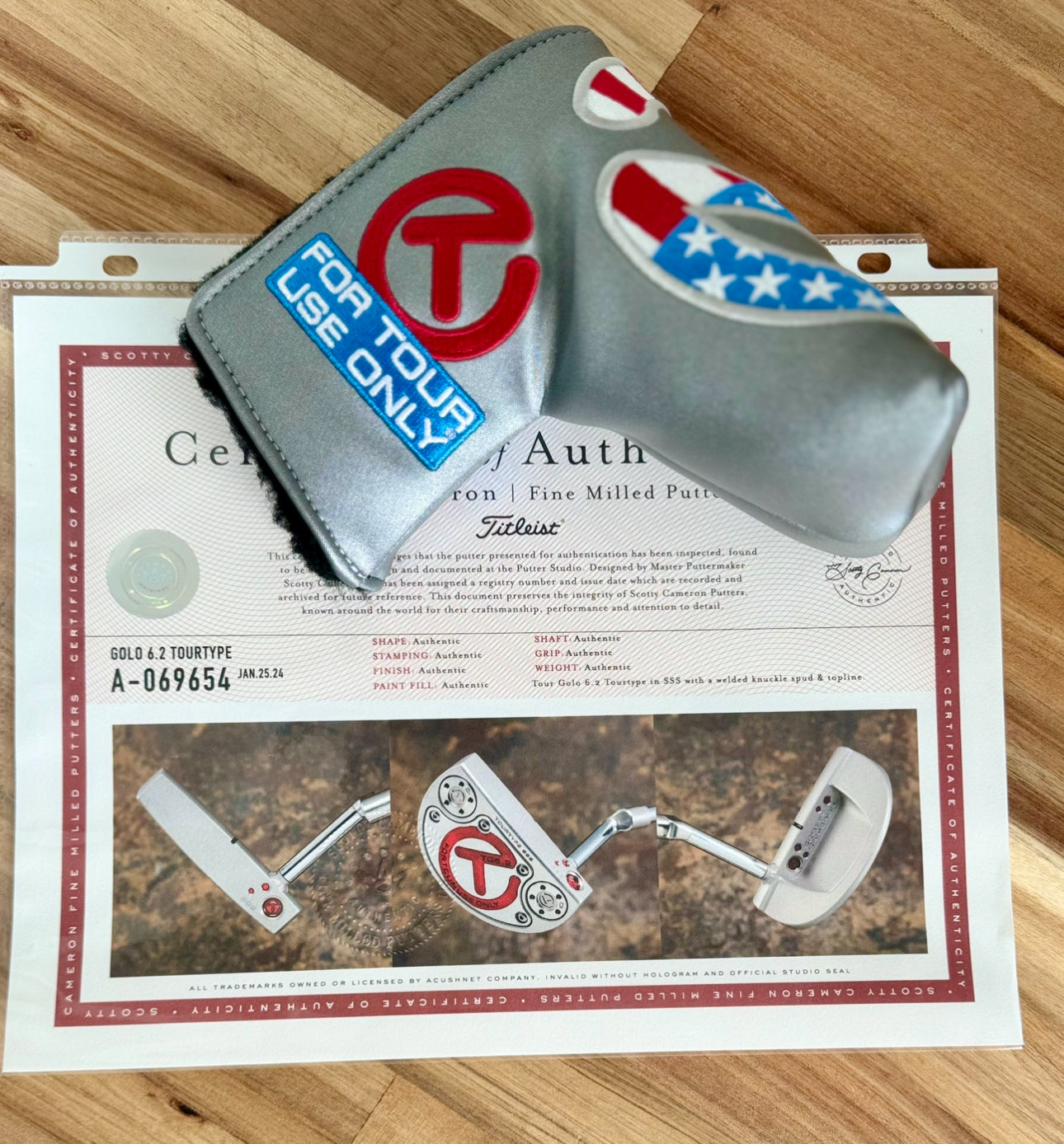 Scotty Cameron Tour Welded Knuckle Spud Golo 6.2 SSS 350G