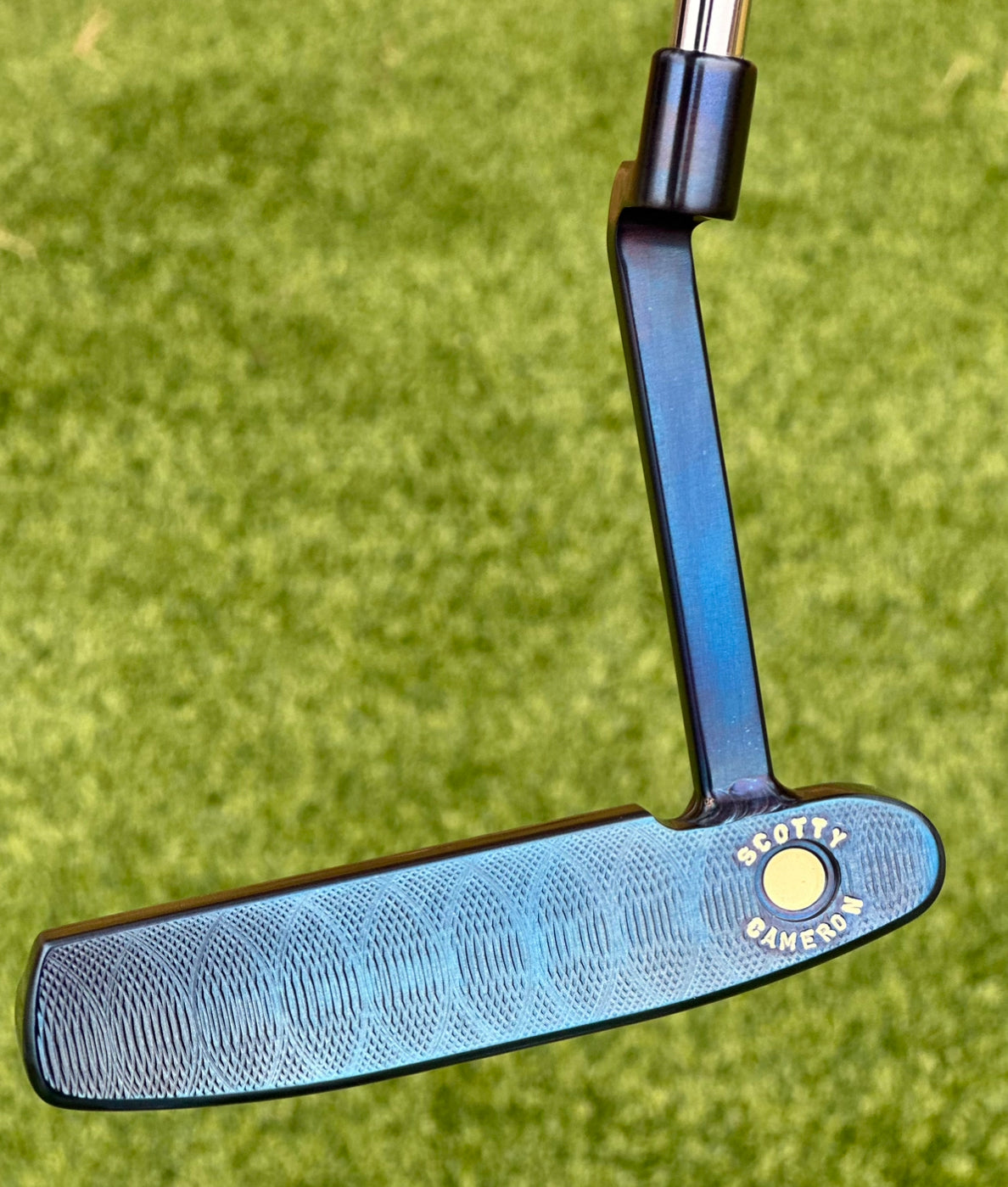 Scotty Cameron Tour 009M Welded Long Neck Chromatic Blue 350G