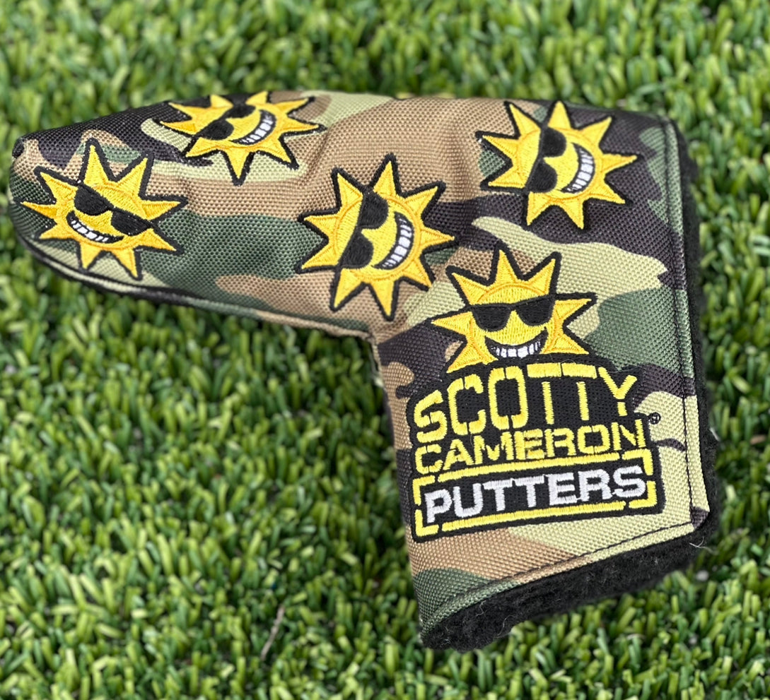 Scotty Cameron Limited Release CAMO SUNSHINE Custom Shop Blade Headcov