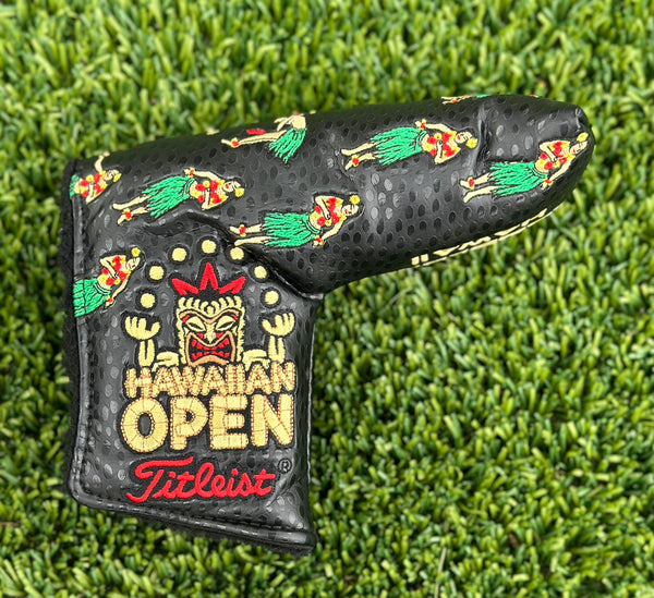 Chapeau Couronne Hawaïen Ouvert Scotty Cameron Titleist En Bambou, Noir, Taille Ajustable