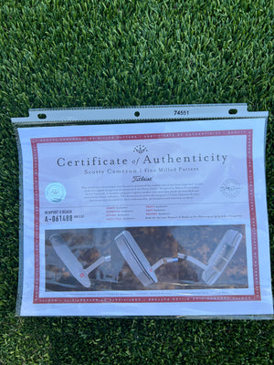 Scotty Cameron Circle T Tour Pro Platinum Beached Newport 2 350G